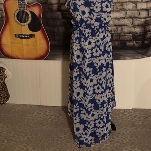 Cute blue floral summer dress